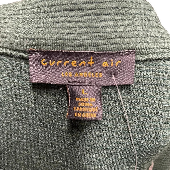 Anthropologie Current Air Dress Puff Sleeve Tie Waist Pullover Green Size Large - Picture 11 of 14